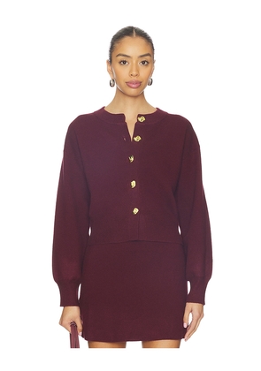 ASTR the Label Eryn Cardigan in Wine. Size L. Also in S, XS.