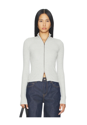 Citizens of Humanity Zip Cardigan in Light Grey. Size L. Also in M, S, XL, XS.