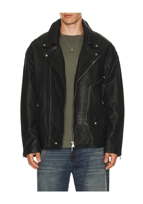 ALLSAINTS Bradford Biker Jacket in Black. Size L. Also in M, S, XL/1X.