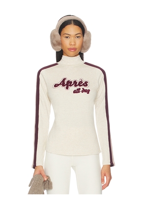 Alp N Rock Apres All Day Mockneck Sweater in Cream. Size L. Also in M, S, XS.