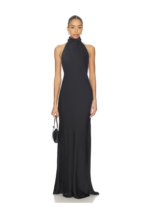 EAVES Reidun Gown in Black. Size L. Also in M, S, XL, XS, XXS.