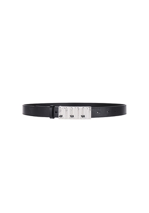FRAME Sculptural Belt in Black. Size M. Also in S.