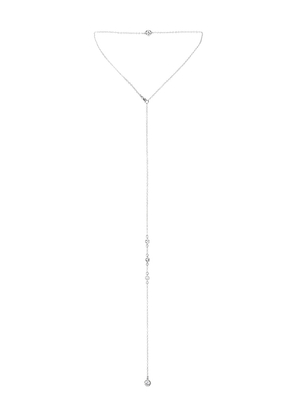 NAiiA Hailey Front And Back Chain in Metallic Silver.