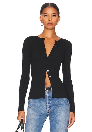 superdown Sasha Button Top in Black. Size M. Also in L, XS.