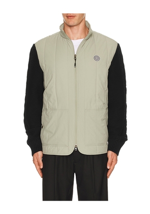 Malbon Golf Isle Hybrid Jacket in Green,Black. Size L. Also in M, S, XL/1X.