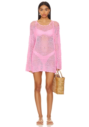 Show Me Your Mumu Paula Pullover Coverup in Pink. Size XL. Also in XS.
