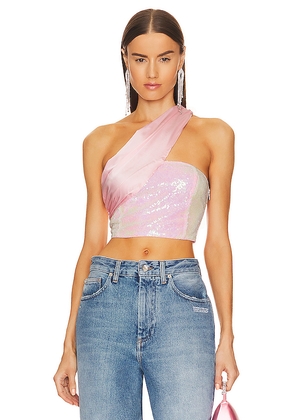 superdown Gea Asymmetrical Crop Top in Pink. Size M. Also in S.