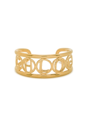 Chloe The Chloé Script Cuff - Gold - One Size