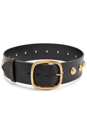 Chloe The Chloé Midnight Stud-embellished Leather Belt - Black - L