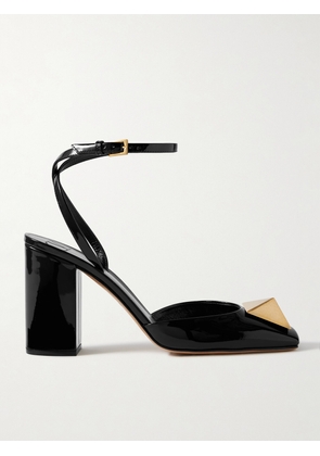 Valentino Garavani - One Stud 90 Patent-leather Pumps - Black - IT35,IT35.5,IT36,IT36.5,IT37,IT37.5,IT38,IT38.5,IT39,IT39.5,IT40,IT40.5,IT41,IT41.5,IT42