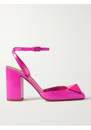 Valentino Garavani - One Stud 90 Patent-leather Pumps - Pink - IT36,IT36.5,IT37,IT37.5,IT38,IT38.5,IT39,IT39.5,IT40,IT40.5,IT41,IT41.5,IT42