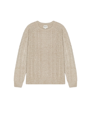 Rhythm Mohair Fishermans Knit Sweater in Cream. Size S. Also in M.