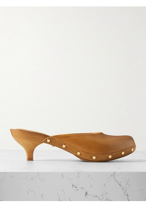 Chloé - Studded Leather Mules - Brown - IT35,IT36,IT37,IT38,IT39,IT40,IT41