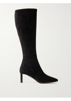 Aquazzura - Zenn 65 Suede Knee Boots - Black - IT36,IT36.5,IT37,IT37.5,IT38,IT38.5,IT39,IT39.5,IT40,IT40.5,IT41,IT41.5