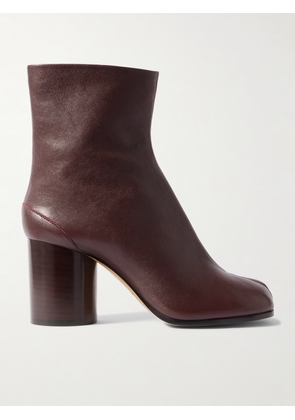 Maison Margiela - Tabi Split-toe Leather Ankle Boots - Burgundy - IT35,IT36,IT36.5,IT37,IT37.5,IT38,IT38.5,IT39,IT39.5,IT40,IT40.5,IT41