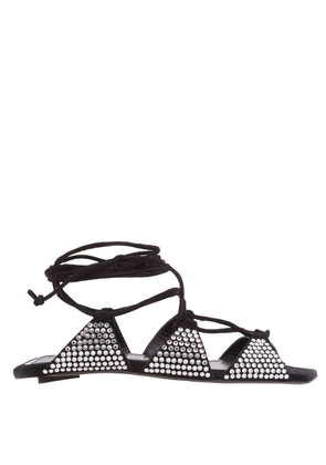 The Attico Tatc Crystal-Embellished Renee Flat Sandal