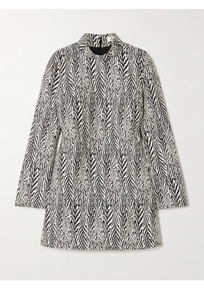 ALIX OF BOHEMIA - Romy Wool-blend Jacquard Mini Dress - Animal print - x small,small,medium,large,x large