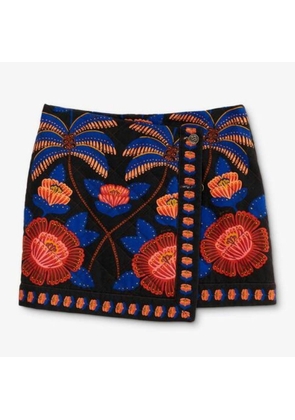 Farm Rio Living Bloom Mini Skirt