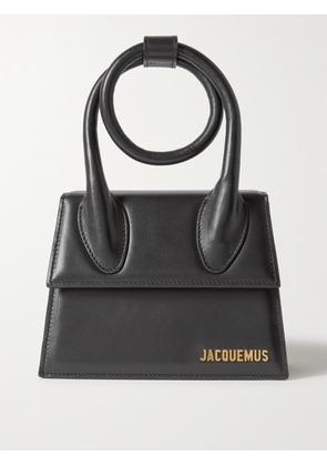 Jacquemus - The Chiquito Noeud Leather Shoulder Bag - Black - One size