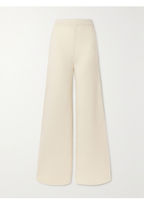 Gabriela Hearst - Liu Open-knit Cashmere Bootcut Pants - Ivory - x small,small,medium,large