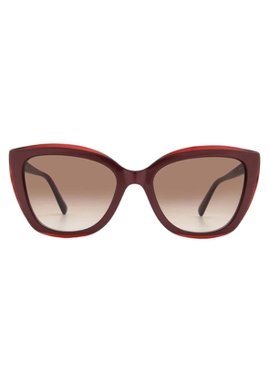 Longchamp Brown Gradient Butterfly Ladies Sunglasses LO695S 600 54