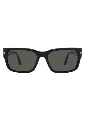 Persol Green Rectangular Mens Sunglasses PO3315S 95/31 58
