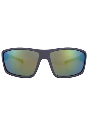 Body Glove BGFL 25 425 Polarized Orange Mirror Wrap Mens Sunglasses 10270146.CGR CHRORG