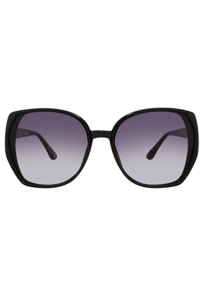 Nine West NW 23 458 BLK Smoke Square Ladies Sunglasses 10266627.LTS BLK