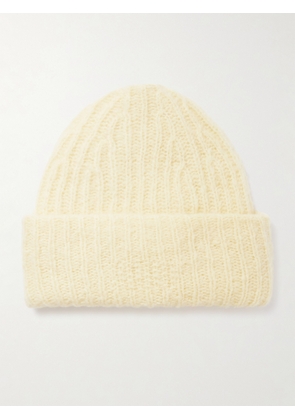 Guest In Residence - Cloud Ribbed Merino Wool-blend Beanie - Yellow - One size