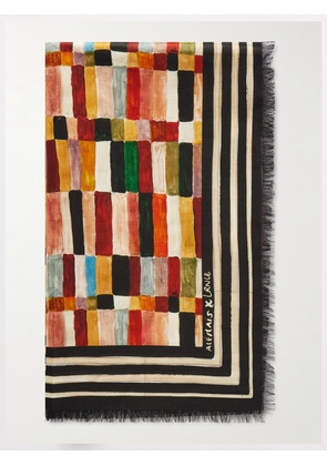 ALÉMAIS - + Lrnce Printed Cotton-voile Scarf - Multi - One size