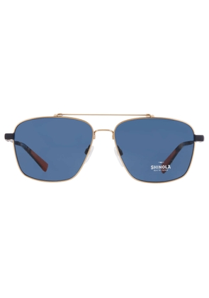 Shinola Bliue Navigator Mens Sunglasses SH2100S 718 59