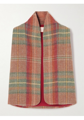 Marta Ferri - Ramatuelle Checked Wool Vest - Red - S/M,M/L,L/XL