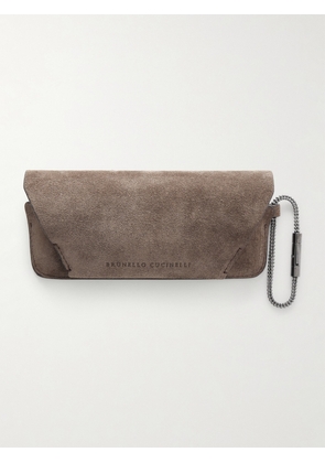 Brunello Cucinelli - Suede Glasses Case - Brown - One size