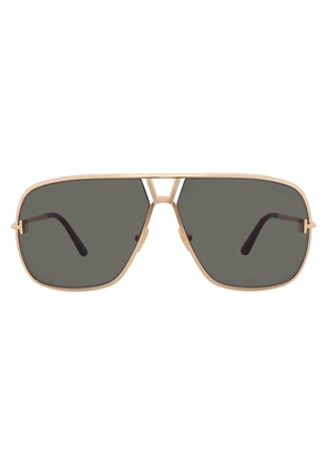 Tom Ford Stavros Green Navigator Mens Sunglasses FT1204 30N 63
