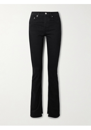 AGOLDE - Ingram Split High-rise Flared Jeans - Black - 23,24,25,26,27,28,29,30,31,32