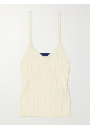 Sharon Wauchob - Kaya Plissé-crepe De Chine Camisole - Ivory - FR 34,FR 36,FR 38,FR 40,FR 42