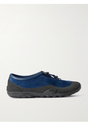 New Balance - + Tokyo Design Studio Minimus Shell And Suede Slip-on Sneakers - Blue - US4,US4.5,US5,US5.5,US6,US6.5,US7,US7.5,US8,US8.5,US9,US9.5,US10