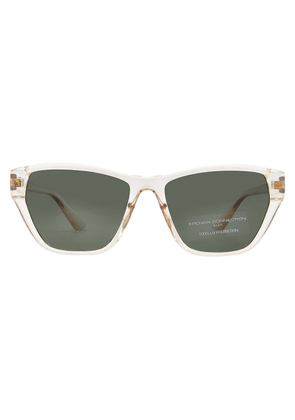 French Connection FC 23 56 EMB NDE Green Cat Eye Ladies Sunglasses 10266550.LTS EMB NDE