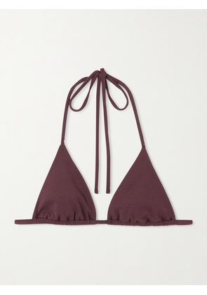 Matteau - The String Recycled Triangle Bikini Top - Burgundy - 1,2,3,4,5