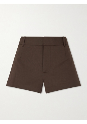 SIR. - Dylan Woven Straight-leg Mini Shorts - Brown - 01,2,3,4