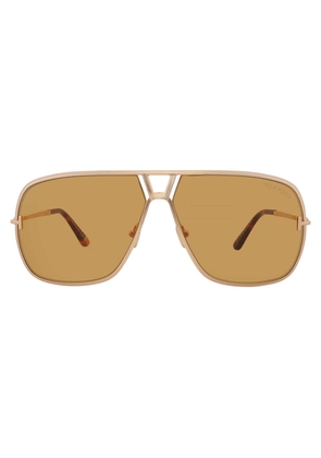 Tom Ford Stavros Amber Navigator Mens Sunglasses FT1204 30E 63