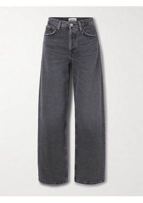 AGOLDE - Arc Long Mid-rise Wide-leg Jeans - Black - 23,24,25,26,27,28,29,30,31,32