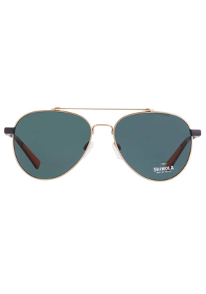 Shinola Green Pilot Unisex Sunglasses SH2101S 718 56