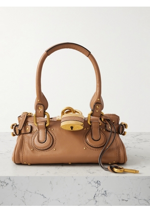 Chloé - Paddington Embellished Leather Tote - Brown - One size