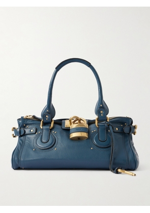 Chloé - Paddington Embellished Leather Tote - Blue - One size