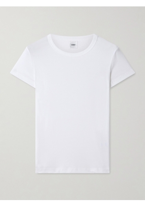 LESET - Nando Ribbed Cotton-jersey T-shirt - White - x small,small,medium,large,x large