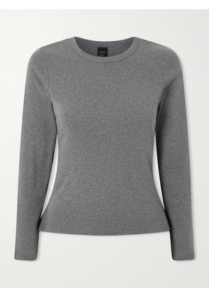 LESET - Nando Cotton-jersey Top - Gray - x small,small,medium,large,x large