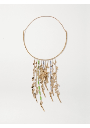 Valentino Garavani - Cult Gold-tone Crystal Necklace - One size