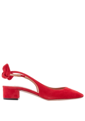 Aquazzura Very Bow Tie Slingback Pumps