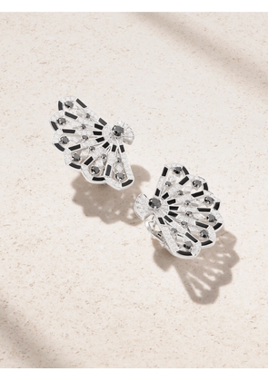 Garrard - Fanfare Symphony 18-karat White Gold, Spinel And Diamond Earrings - One size